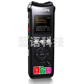 飞利浦（PHILIPS） VTR8000 8GB 执法取证 录音笔 集成摄像头 录像摄像
