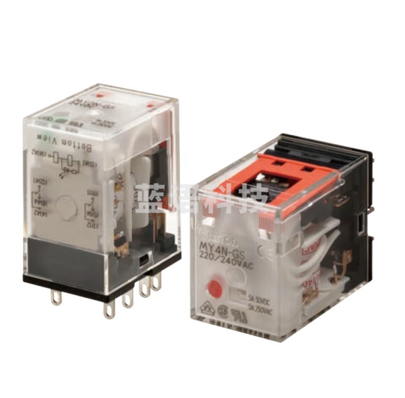 继电器 中间继电器MY4N-J含底座DC24V 货号：GD