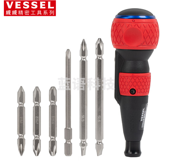 威威 原装进口十字一字USB充电式电动螺丝刀 220USB-6C 标配6支批头 1套 销售单位：套   货号：GD