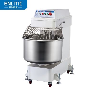 英利蒂克 Enlitic H80A 商用和面机 和面30kg-380V 揉面机双速双动大型全自动 不锈钢多功能食堂用大容量搅拌机搅面机