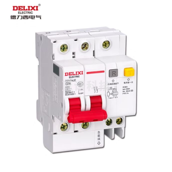 德力西 DZ47SLE-2P C型25A (拼装)漏电保护断路器