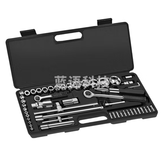 拓为  套筒扳手组套工具52件套汽修快速棘轮扳手套筒工具箱维修拆卸  货号：JC