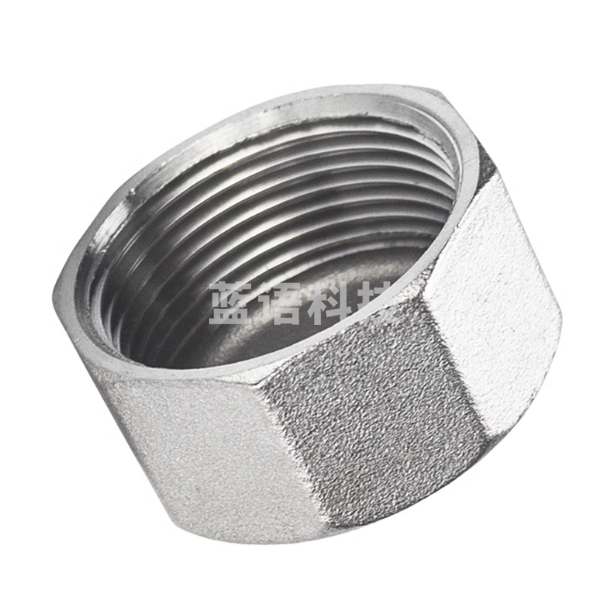 不锈钢六角管帽   内螺纹封头闷盖管堵头  DN20  货号：JC