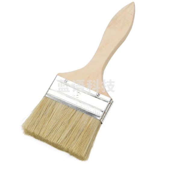 2＃猪鬃板刷  偏硬头猪鬃板刷美术手绘墙绘猪鬃短柄油画板刷  货号：JC