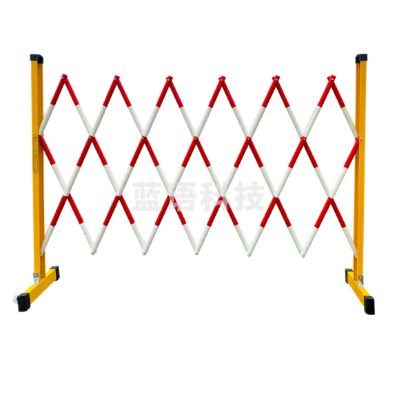 可移动伸缩围栏  红白相间伸缩护栏 高1.2米展开宽2米  货号：JC