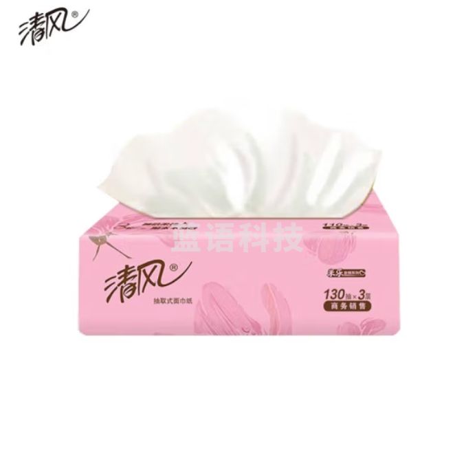 清风 抽纸 3层130抽 6包/提 抽取式面巾纸 BR63AT   178×136mm