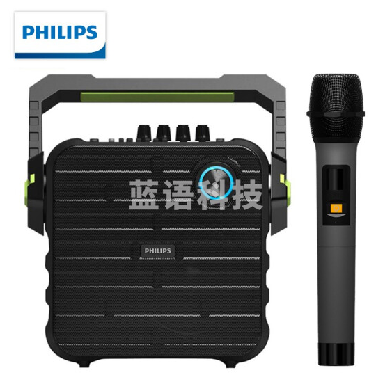 飞利浦（PHILIPS） SD60S 广场舞K歌户外音箱蓝牙便携式拉杆音响无线麦克风播放器扩音器