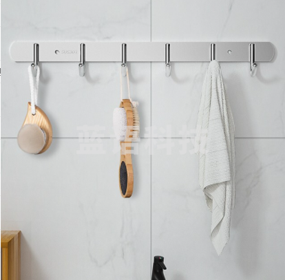 304挂衣钩  壁挂墙壁试衣间挂钩 6钩