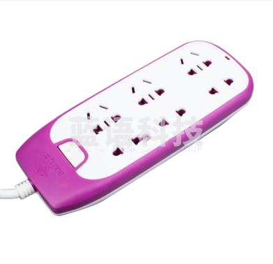公牛(BULL)GN-W1330(S) 插座炫彩插排/3米拖线板(玫红色)