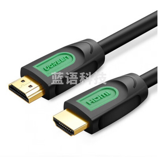 绿联 HD101 HDMI高清线 2.0版笔记本连接线 HD101 绿头圆线 15米 40468