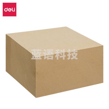 得力(deli) 21515便签纸/便签本/便利贴/记事贴/易事贴 (76×76mm) 棕色/ 400张/包