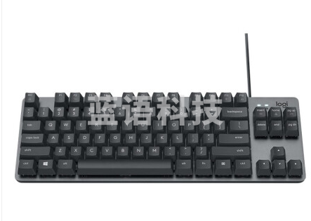 罗技(Logitech) K835 机械键盘 有线键盘 游戏办公键盘 84键 黑色 TTC轴 青轴