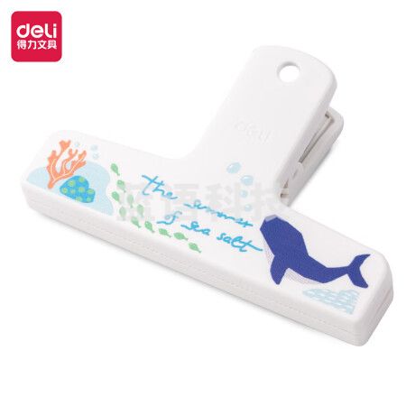 得力(deli)TP540磁吸手账夹 票夹冰箱贴 白色1只装