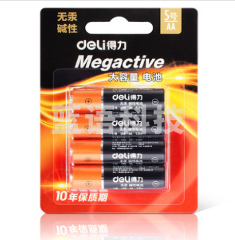 得力(deli) 5号电池18510 碱性干电池1粒装