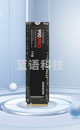 三星(SAMSUNG)1TB SSD固态硬盘 M.2接口(NVMe协议PCIe 4.0 x4) 990 PRO (MZ-V9P1T0BW)