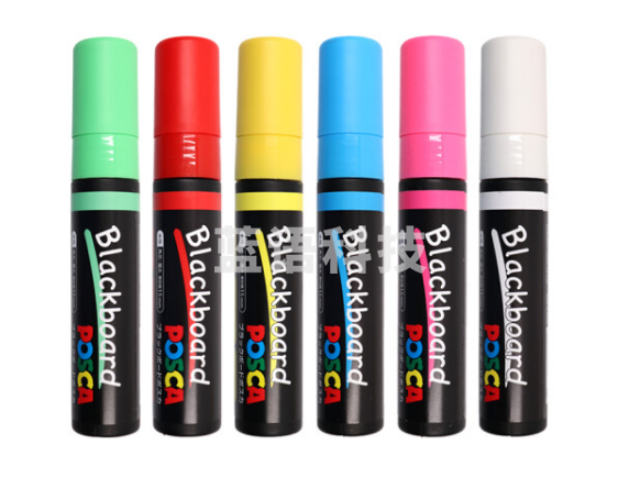 三菱(Uni)马克笔套装6色(极太)彩色记号笔广告笔涂鸦笔 POSCA PCE-500-17K