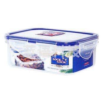 乐扣乐扣(LOCK&LOCK)HPL806 塑料保鲜盒透明食物冰箱收纳盒子饭盒便当盒 350ML