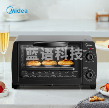 美的 多功能家用 迷你小烤箱 电烤箱蛋糕烘焙10升容量 PT1012