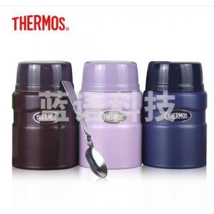 膳魔师 THERMOS 焖烧杯316L不锈钢保温罐焖烧罐保温饭盒 TCLE-520S-PL 520ML 紫色