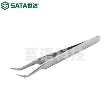 世达（SATA）03106镊子 弯头镊子125MM