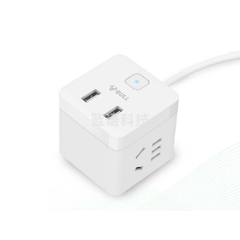 公牛 GNV-UUB122（新） 单控二联插座 带USB 1.5米 白色