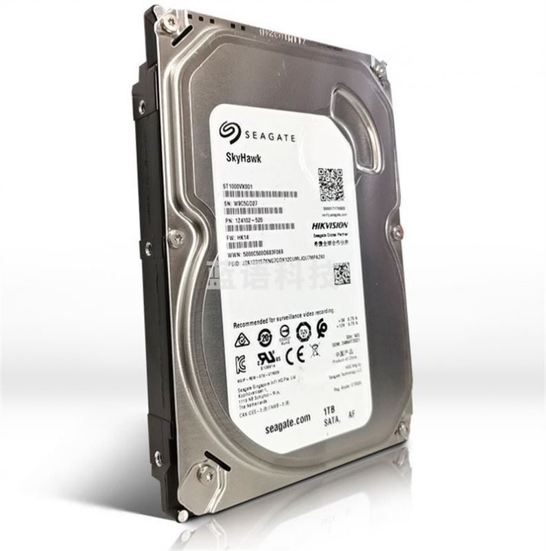 海康威视HIKVISION监控硬盘1TB 希捷机械硬盘 安防视频录像机监控专用 5900转 64MB SATA6Gb/秒 ST1000VX001TJRRSFYJD202302181454041