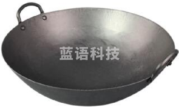 炒锅双耳传统大炒锅无涂层铸铁锅加厚加深不粘锅无油烟锅52cm
