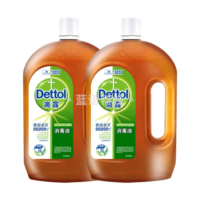 滴露Dettol 消毒液 1.8L *2瓶