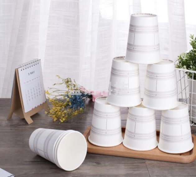 得力19200纸杯(白色) 一次性纸杯/水杯 办公用品 250ml50只280g太阳纸＋18gPE膜*(1包) JDXC2023021007003414