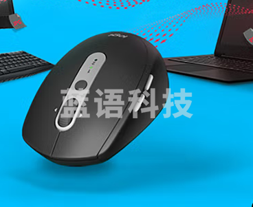 罗技(Logitech) M590无线蓝牙鼠标双模连接办公商务笔记本家用Flow技术 石墨黑