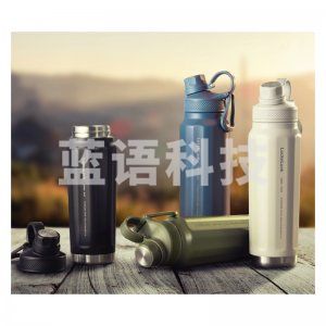 乐扣乐扣 LOCK&amp;LOCK LHC3251 304不锈钢便携保温保冷杯 探索运动大容量水杯 709ml黑色