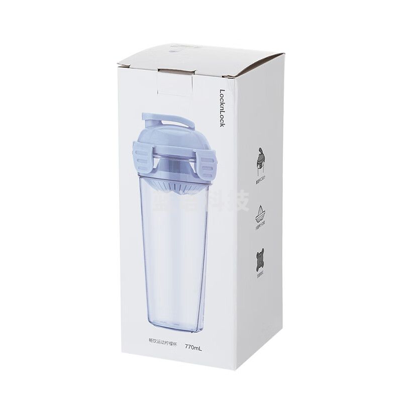 乐扣乐扣(lock&amp;lock) 畅饮运动柠檬杯(雾蓝)HAP518LBLUFU