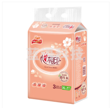 心相印抽纸200抽双层经典面巾纸抽纸210*210mm大尺寸XL码纸巾卫生纸DT200 抽纸3包/提   SHKJ000438