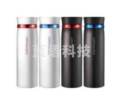 乐扣乐扣 LHC4131BKR不锈钢保温杯 菲特旋转盖水杯 黑色450ml  (