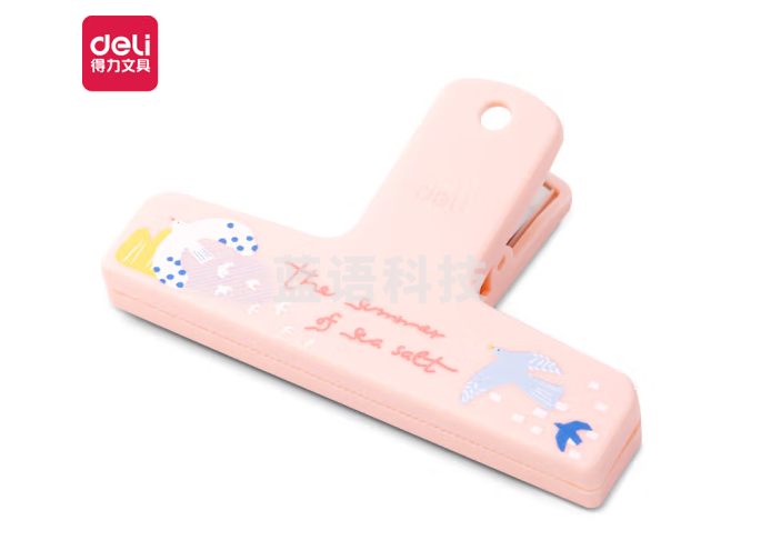 得力(deli)TP540磁吸手账夹 票夹冰箱贴 粉色1只装