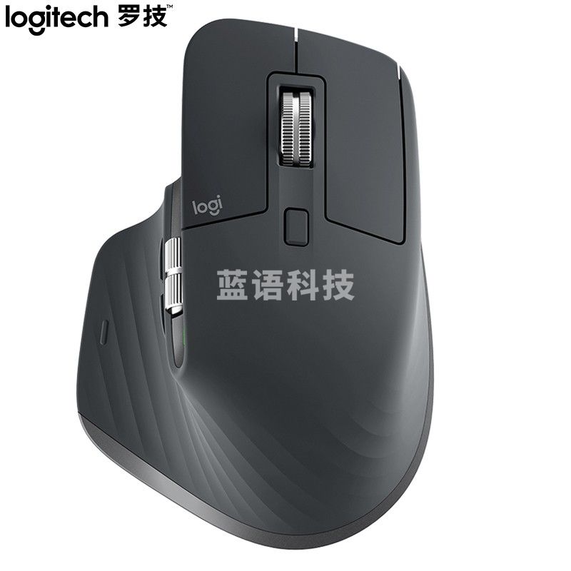 罗技(Logitech)MX  Master 3 鼠标 无线蓝牙鼠标 办公鼠标 右手鼠标 双模优联 石墨黑 带无线2.4G接收器