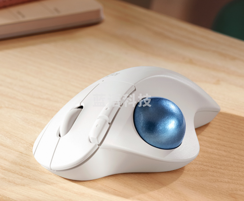 罗技(Logitech)ERGO M575 人体工学鼠标 轨迹球鼠标 无线蓝牙双模 办公鼠标 带无线2.4G接收器 珍珠白HXZH08020918509137