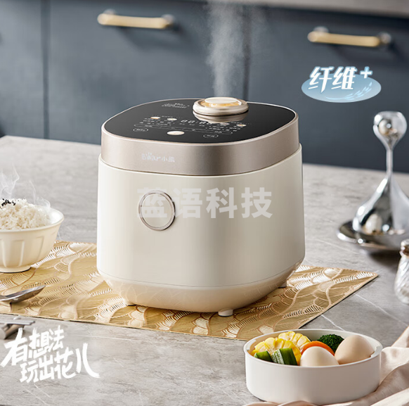 小熊(Bear)电饭煲 电饭锅迷你家用小容量1-2人一键快煮饭微压多功能预约配蒸笼1.6L蒸饭器小型小2人DFB-C16Q1