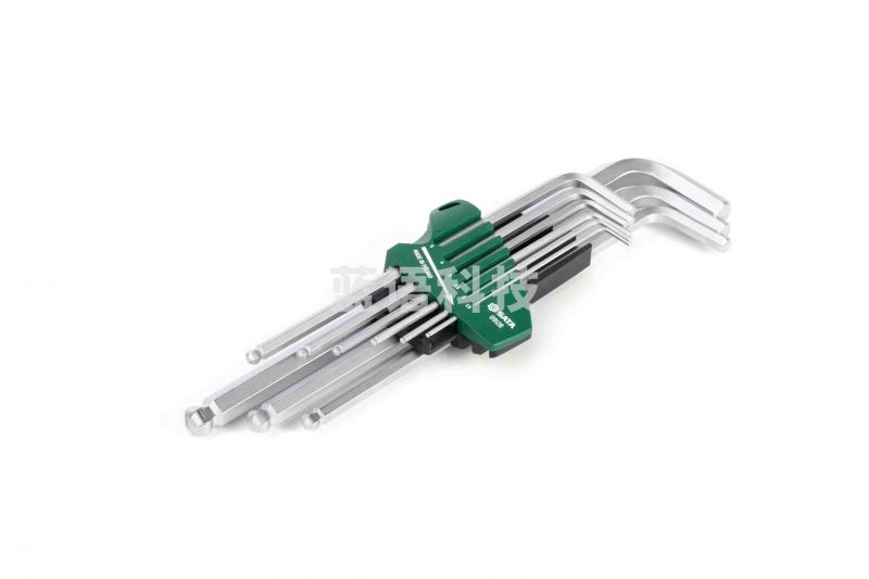 世达(SATA)09128 9件G系列特长球头内六角扳手组套 官方保真