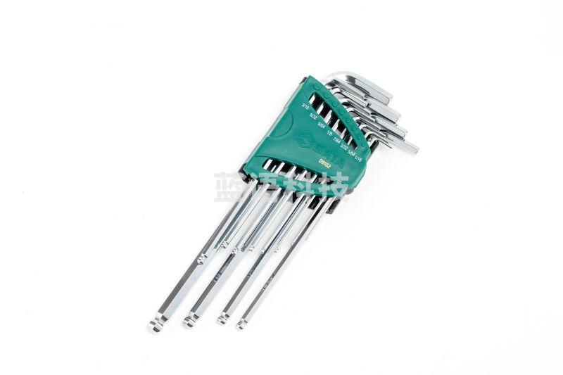 世达(SATA)09102 12件英制特长球头内六角扳手组套 官方保真