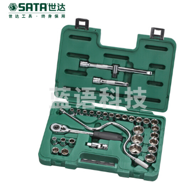 世达(SATA)32件12.5MM系列套筒组套 货号09099(偏远区域下单请电话咨询)