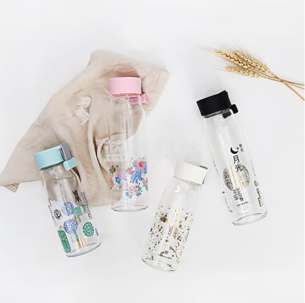 乐扣乐扣（LOCK&LOCK）LLG683 耐热玻璃水杯中国风印花杯530ml 颜色备注