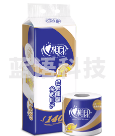心相印 BT910 105mmx115mm 卫生纸 木浆 无香 有芯卷纸 心柔系列 3层140g卷纸GDSM