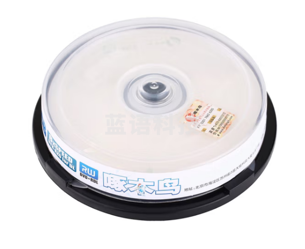 啄木鸟 DVD+R 光盘/刻录光盘/空白光盘/刻录碟片/大容量/ DL 8速 8.5G 单面双层 10片桶装 刻录盘
