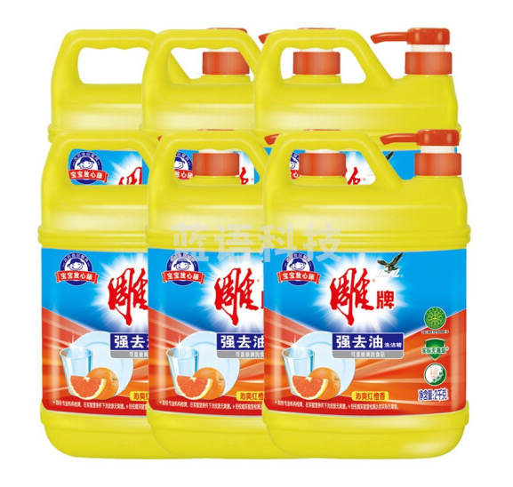 雕牌(DIAOPAI) 洗洁精2kg 6瓶装