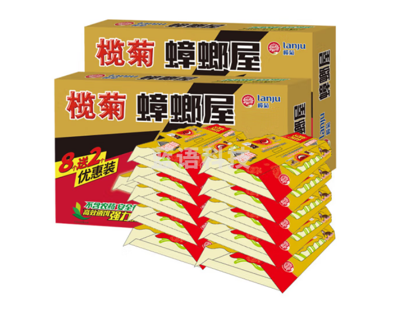 榄菊 蟑螂屋20片120㎡蟑螂药全窝端除蟑螂灭蟑螂贴杀蟑螂捕捉器驱蟑螂器100006354967