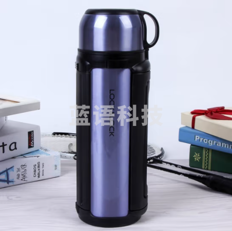 乐扣乐扣(LOCK&LOCK)蓝色保温壶304不锈钢保冷水壶1.5L户外旅行壶LHC1412SG