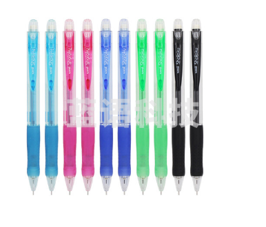 三菱(Uni)学生自动铅笔0.5mm糖果彩色杆活动铅笔M5-100混色10支装