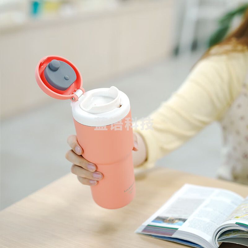 乐扣乐扣(LOCK&LOCK) 初见弹跳保温杯内胆镀钛LHC3291橘色480mL (