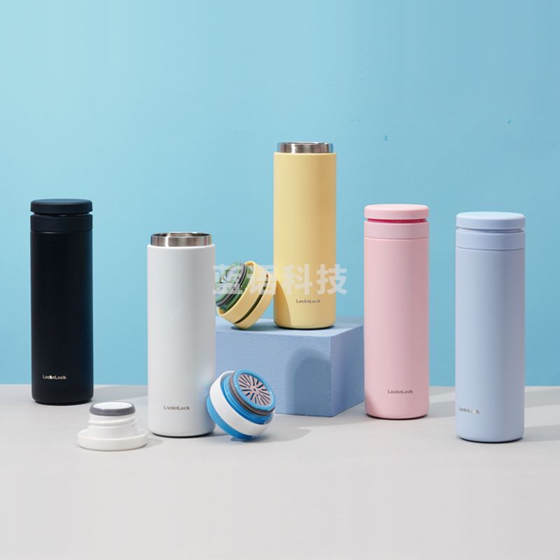 乐扣乐扣(LOCK&LOCK) SUSU保温杯316不锈钢440ml白色旋盖LHC4287